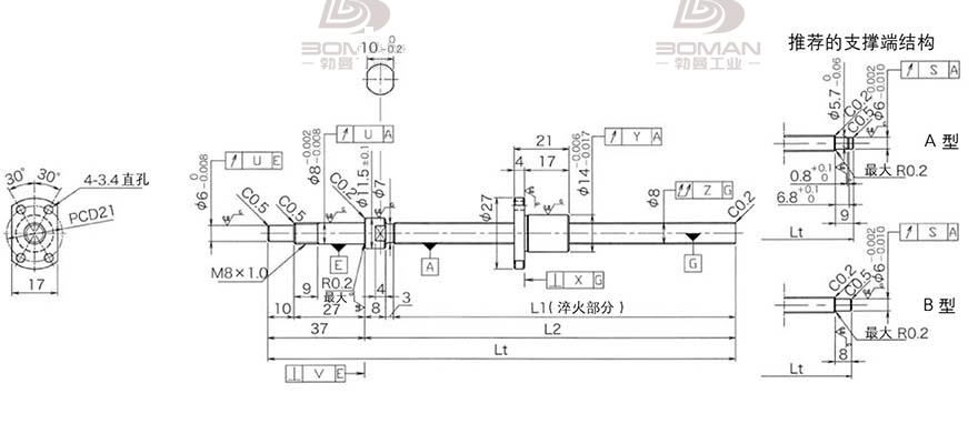 KURODA DP0802JS-HDNR-0180B-C3F 网上卖的黑田丝杆是真是假