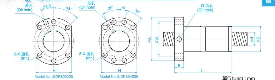 TBI DFS06316-3.8 tbi丝杆螺母3d图